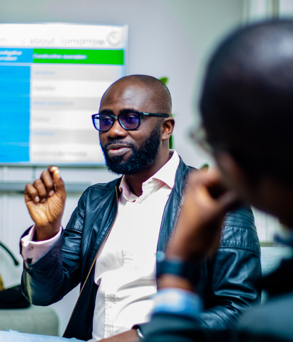 Excited youth participants cheering
